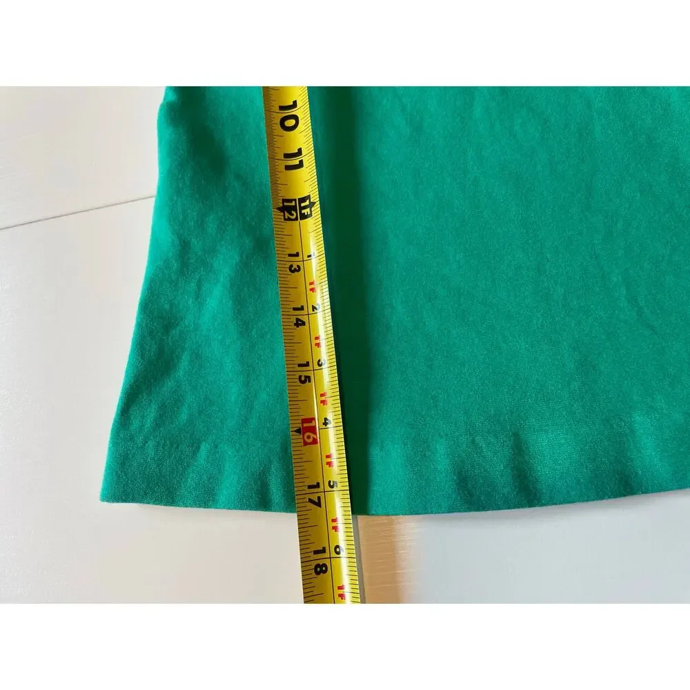 Janie and Jack Dress Short Sleeves Flower Appliques Kelly Green Sz 18-24 months